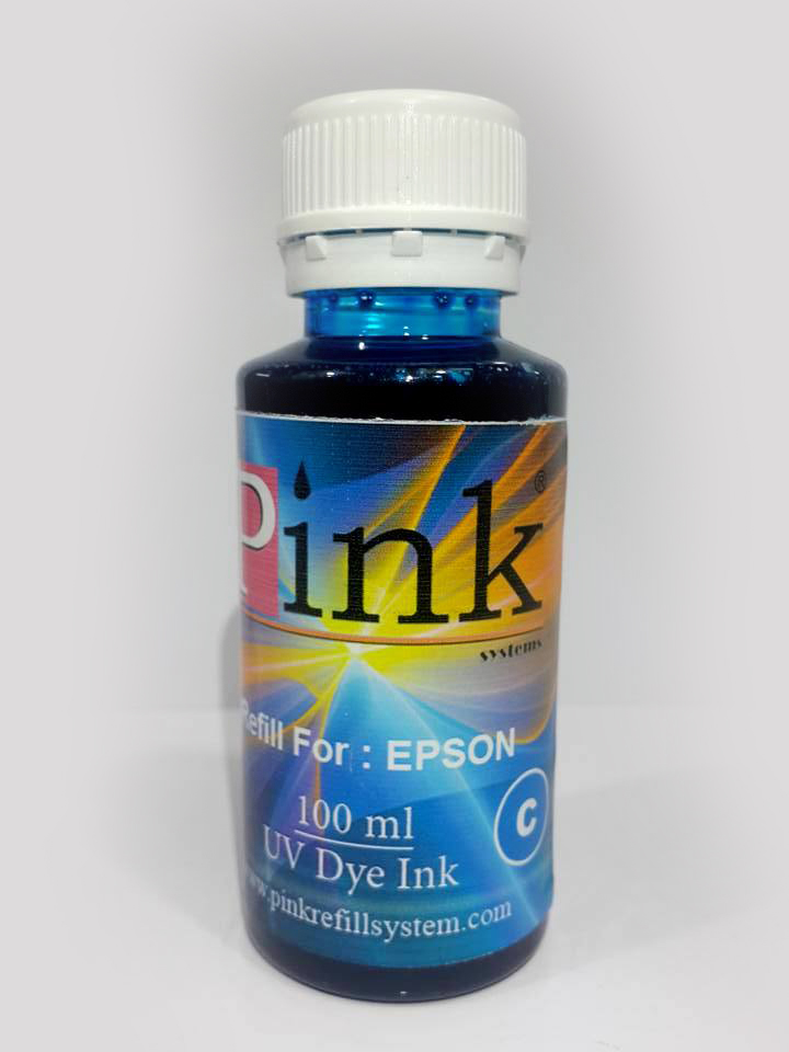 Tinta Refill Pink Epson UV Cyan 100ml