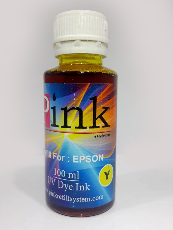 Tinta Refill Pink Epson UV Yellow 100ml