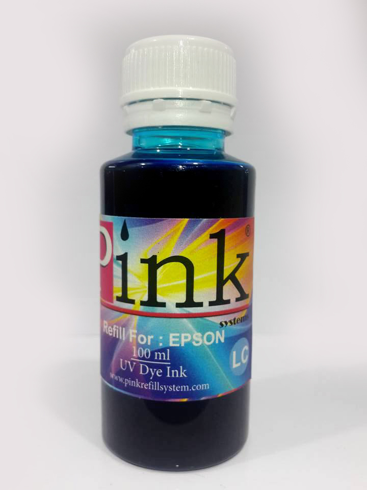 Tinta Refill Pink Epson UV Light Cyan 100ml
