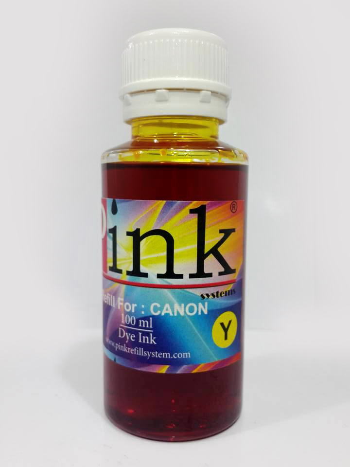 Tinta Refill Pink Canon Dye Yellow 100ml