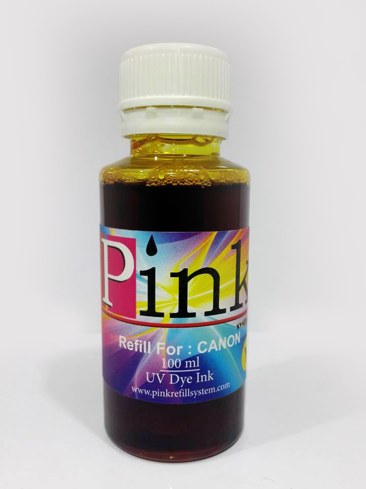Tinta Refill Pink Canon UV Yellow 100ml