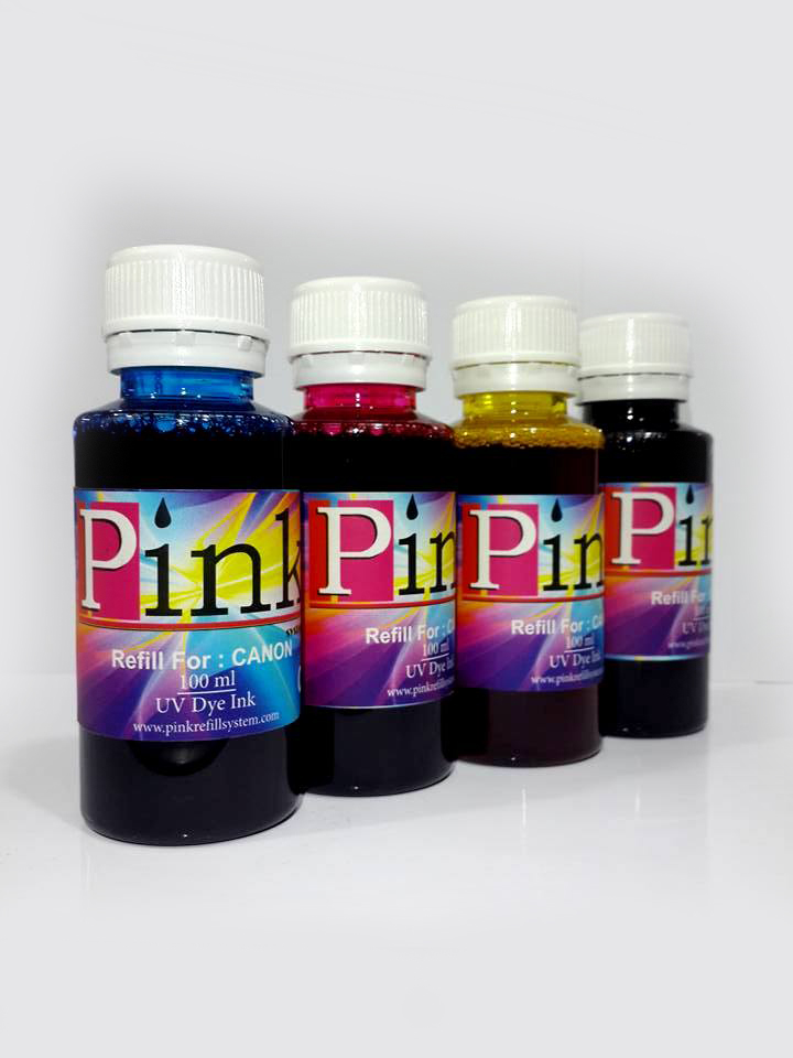 Tinta Refill Pink Canon UV 4 Colours 100ml