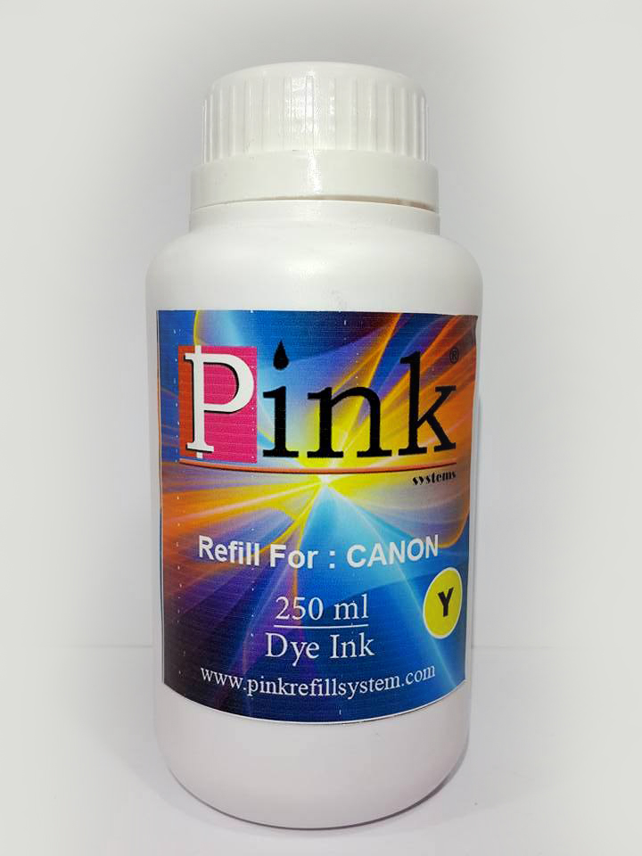 Tinta Refill Pink Canon Dye Yellow 250ml