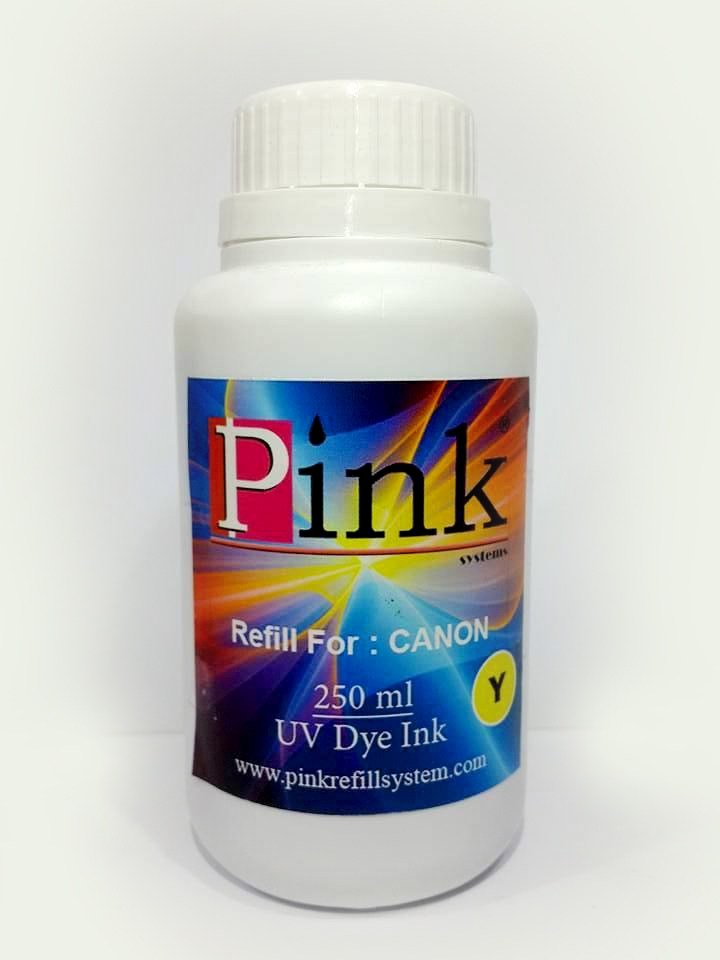 Tinta Refill Pink Canon UV Yellow 250ml