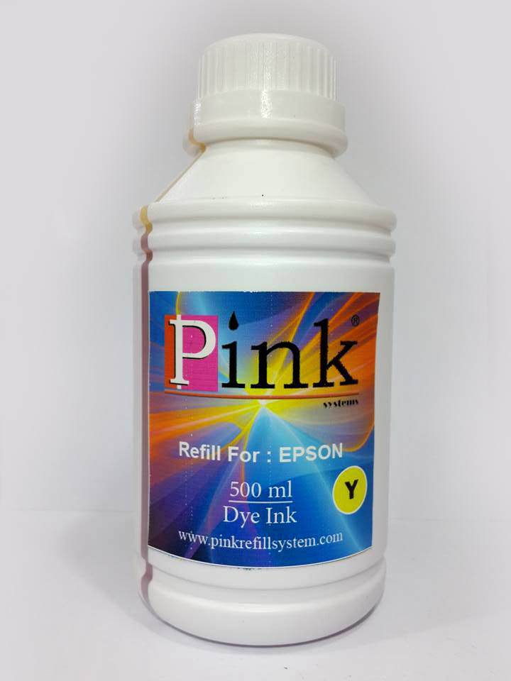 Tinta Refill Pink Epson Dye Yellow 500ml