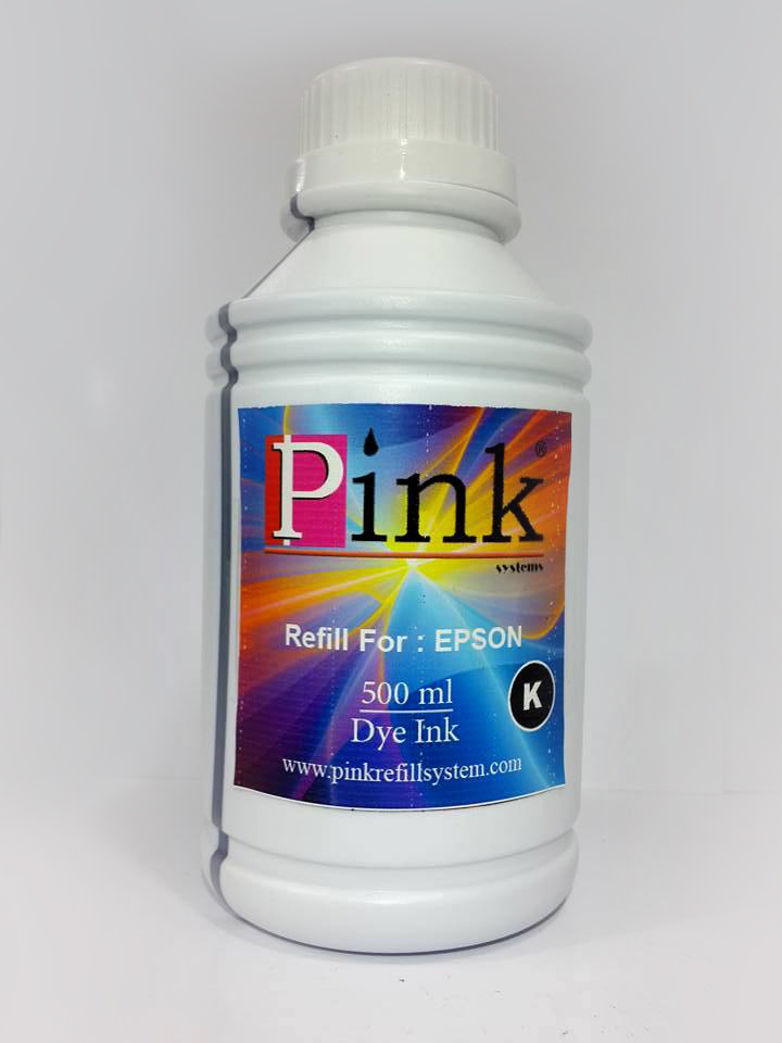 Tinta Refill Pink Epson Dye Black 500ml