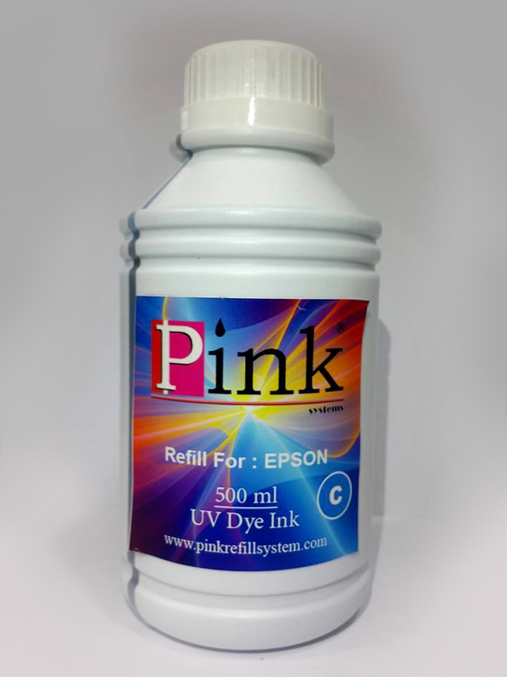 Tinta Refill Pink Epson UV Cyan 500ml