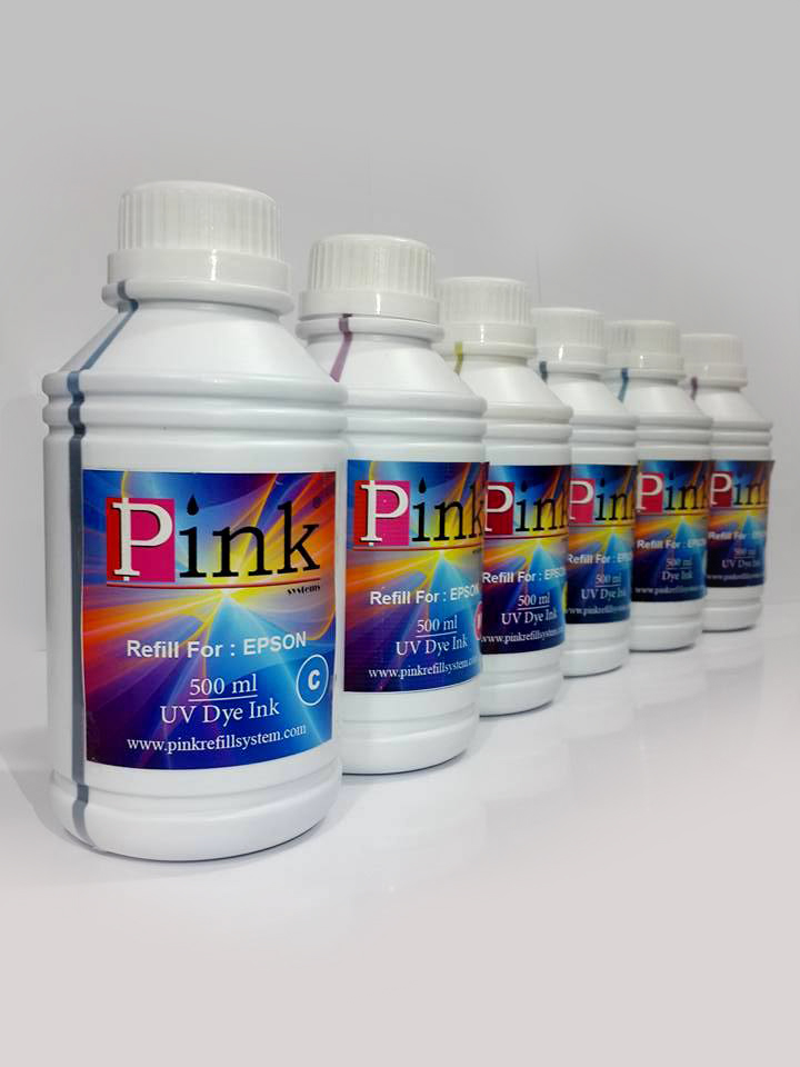 Tinta Refill Pink Epson UV 6 Colours 500ml