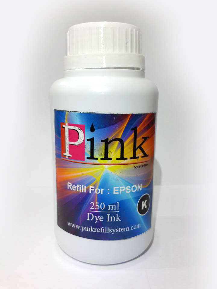 Tinta Refill Pink Epson Dye Black 250ml